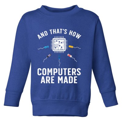 Funny Computer Engineer Design For Chip Resistor Toddler Sweatshirt