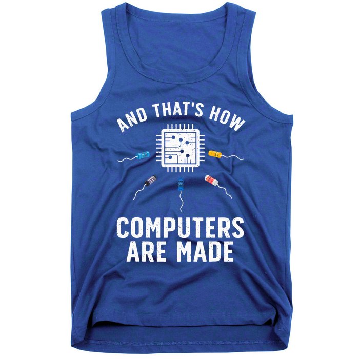 Funny Computer Engineer Design For Chip Resistor Tank Top