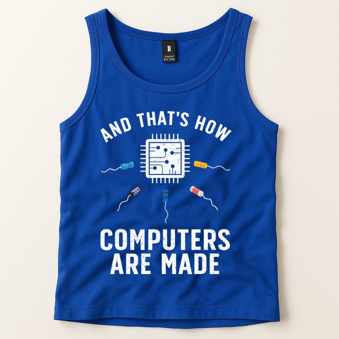 Funny Computer Engineer Design For Chip Resistor Tank Top
