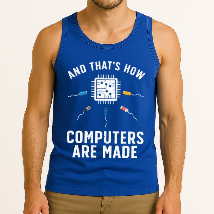 Funny Computer Engineer Design For Chip Resistor Tank Top