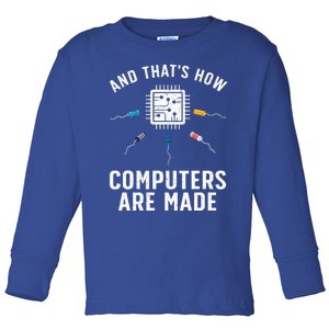 Funny Computer Engineer Design For Chip Resistor Toddler Long Sleeve Shirt