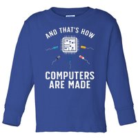 Funny Computer Engineer Design For Chip Resistor Toddler Long Sleeve Shirt