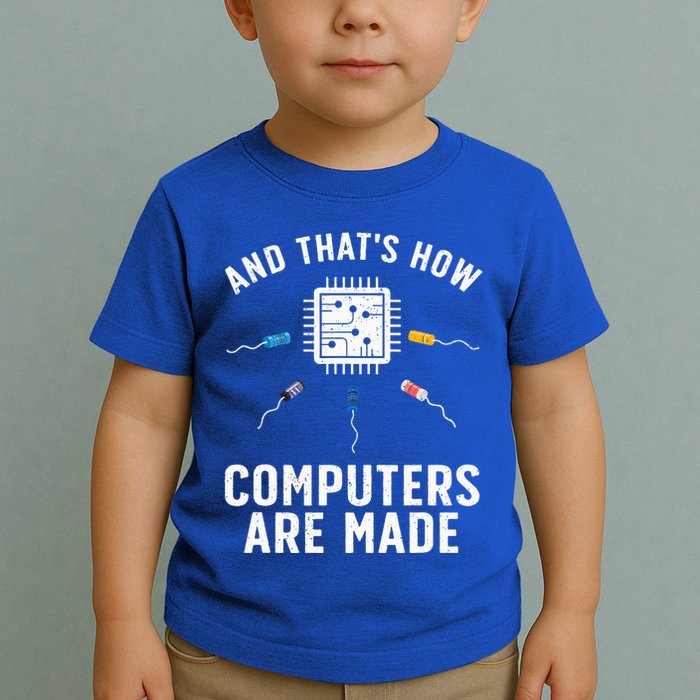 Funny Computer Engineer Design For Chip Resistor Toddler T-Shirt