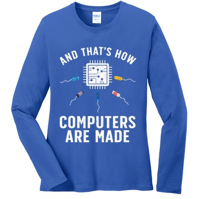 Funny Computer Engineer Design For Chip Resistor Ladies Long Sleeve Shirt