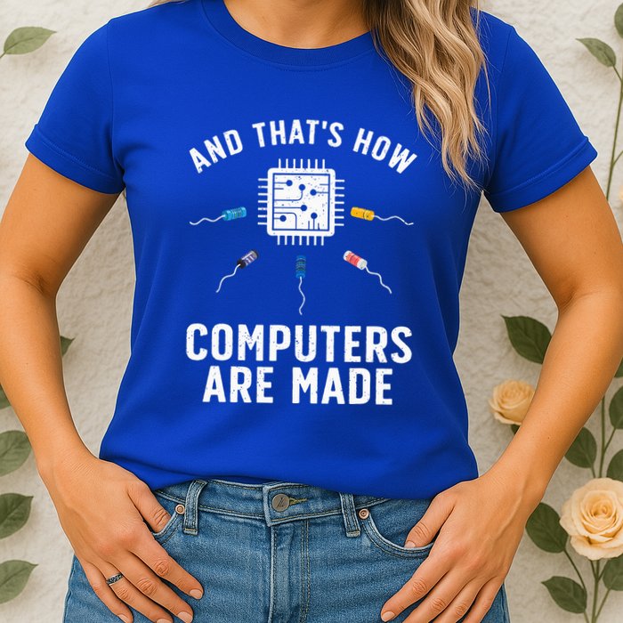 Funny Computer Engineer Design For Chip Resistor Womens T-Shirt