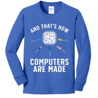 Funny Computer Engineer Design For Chip Resistor Kids Long Sleeve Shirt