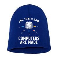 Funny Computer Engineer Design For Chip Resistor Short Acrylic Beanie