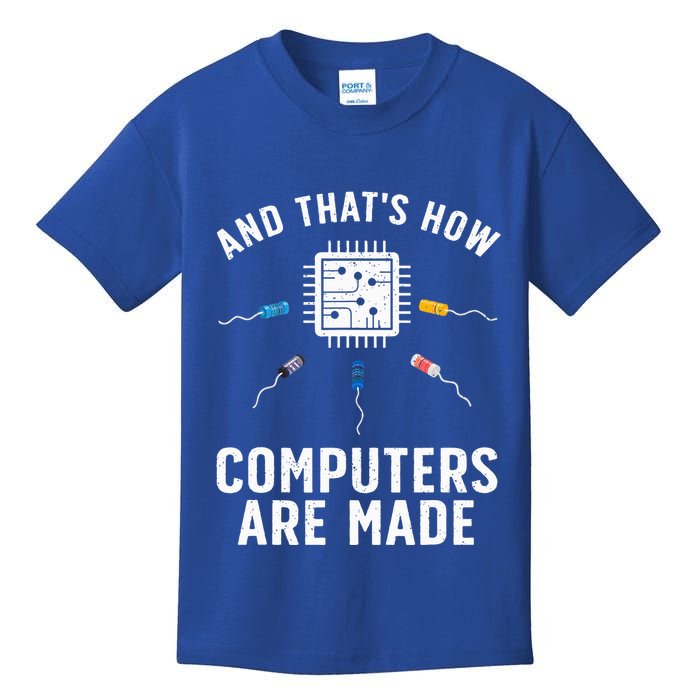 Funny Computer Engineer Design For Chip Resistor Kids T-Shirt