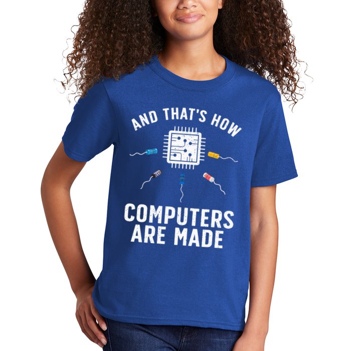 Funny Computer Engineer Design For Chip Resistor Kids T-Shirt