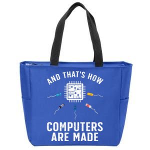 Funny Computer Engineer Design For Chip Resistor Zip Tote Bag