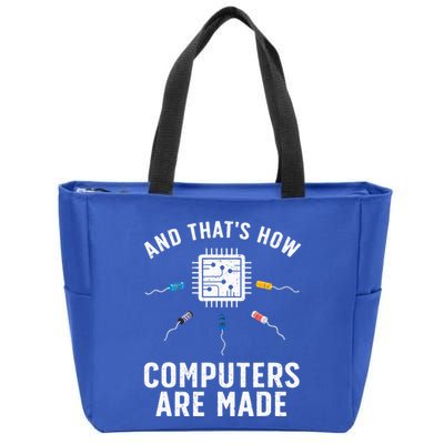 Funny Computer Engineer Design For Chip Resistor Zip Tote Bag