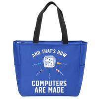 Funny Computer Engineer Design For Chip Resistor Zip Tote Bag
