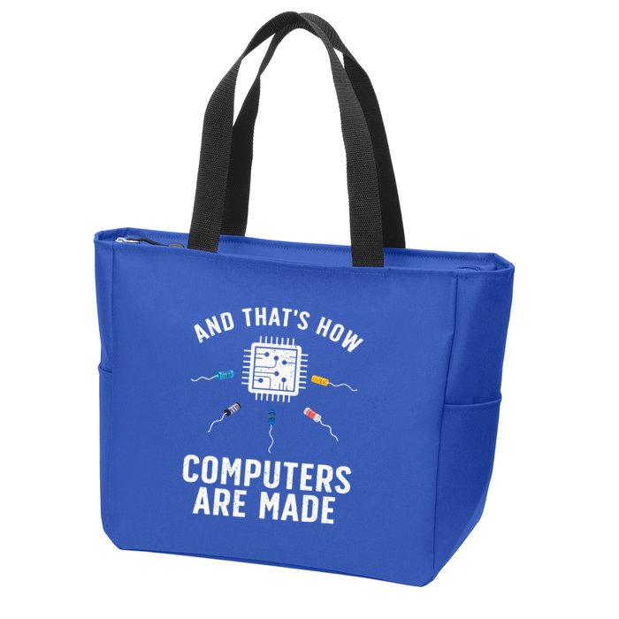 Funny Computer Engineer Design For Chip Resistor Zip Tote Bag