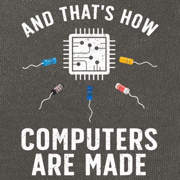 Funny Computer Engineer Design For Chip Resistor Cotton Canvas Backpack