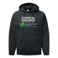 Funny Chemical Engineer Definition Engineering Performance Fleece Hoodie