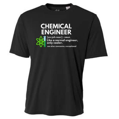 Funny Chemical Engineer Definition Engineering Cooling Performance Crew T-Shirt