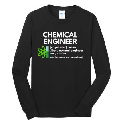 Funny Chemical Engineer Definition Engineering Tall Long Sleeve T-Shirt