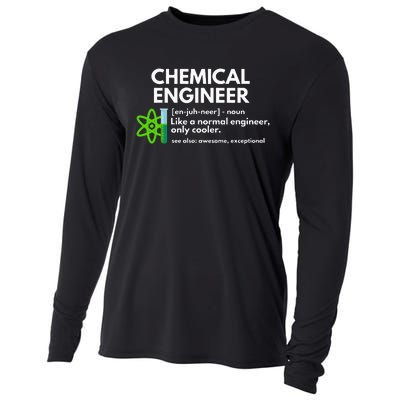 Funny Chemical Engineer Definition Engineering Cooling Performance Long Sleeve Crew