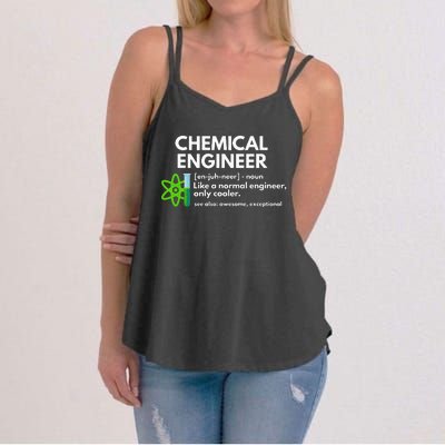 Funny Chemical Engineer Definition Engineering Women's Strappy Tank