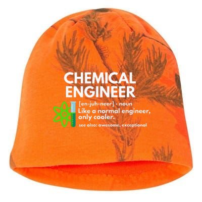 Funny Chemical Engineer Definition Engineering Kati - Camo Knit Beanie