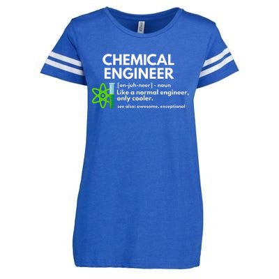 Funny Chemical Engineer Definition Engineering Enza Ladies Jersey Football T-Shirt