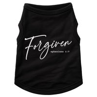 Forgiven Christian  Ephesians Scripture Based Doggie Tank