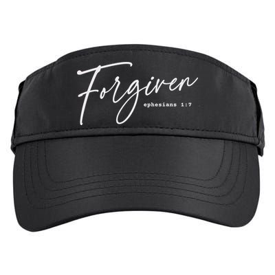 Forgiven Christian  Ephesians Scripture Based Adult Drive Performance Visor