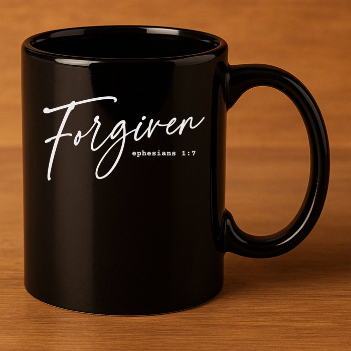 Forgiven Christian  Ephesians Scripture Based 11oz C Handle Ceramic Mug