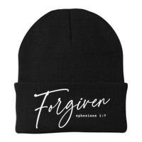 Forgiven Christian  Ephesians Scripture Based Knit Cap Winter Beanie