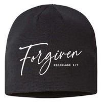 Forgiven Christian  Ephesians Scripture Based Sustainable Beanie