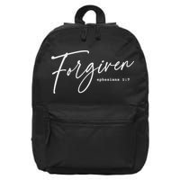 Forgiven Christian  Ephesians Scripture Based 16 in Basic Backpack