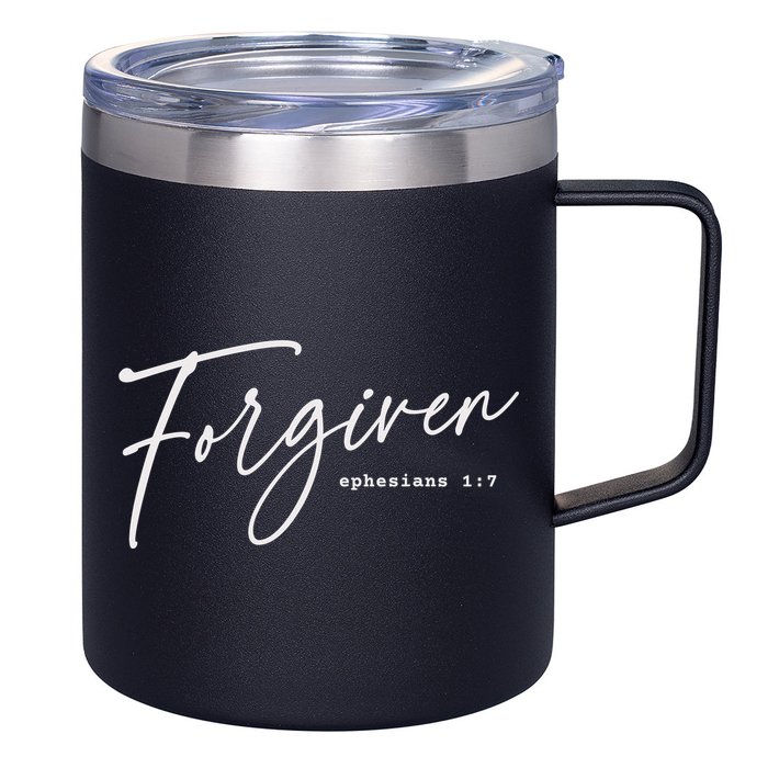 Forgiven Christian  Ephesians Scripture Based 12oz Stainless Steel Coffee Mug