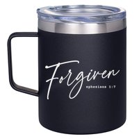 Forgiven Christian  Ephesians Scripture Based 12oz Stainless Steel Coffee Mug