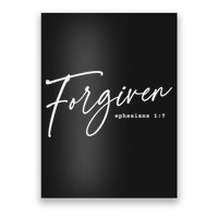 Forgiven Christian  Ephesians Scripture Based Poster