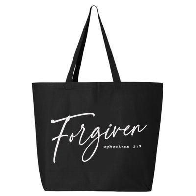 Forgiven Christian  Ephesians Scripture Based 25L Jumbo Tote