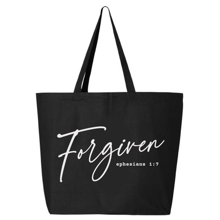 Forgiven Christian  Ephesians Scripture Based 25L Jumbo Tote