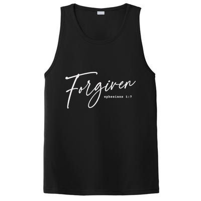 Forgiven Christian  Ephesians Scripture Based PosiCharge Competitor Tank