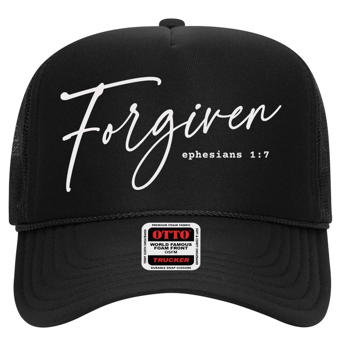 Forgiven Christian  Ephesians Scripture Based Trucker Hat