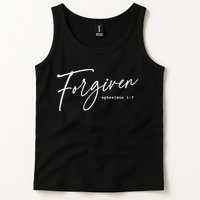 Forgiven Christian  Ephesians Scripture Based Tank Top