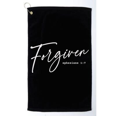 Forgiven Christian  Ephesians Scripture Based Golf Towel