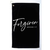 Forgiven Christian  Ephesians Scripture Based Golf Towel