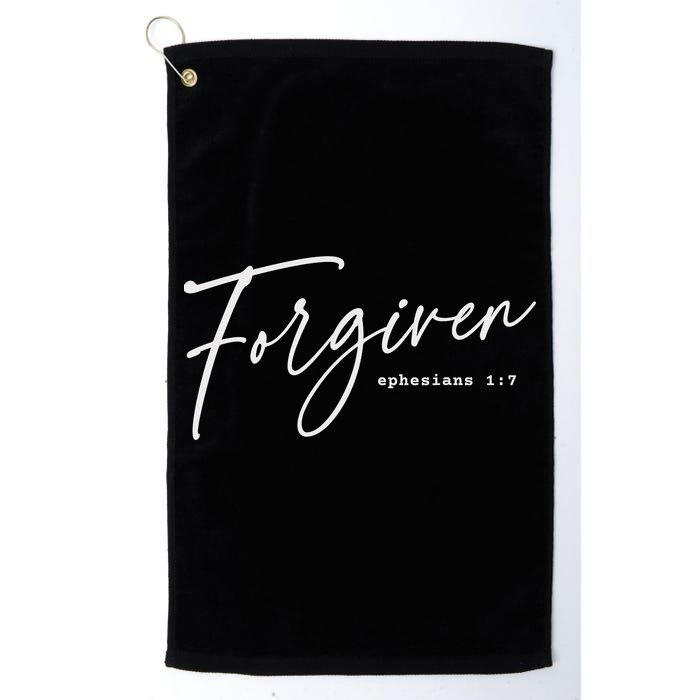 Forgiven Christian  Ephesians Scripture Based Golf Towel