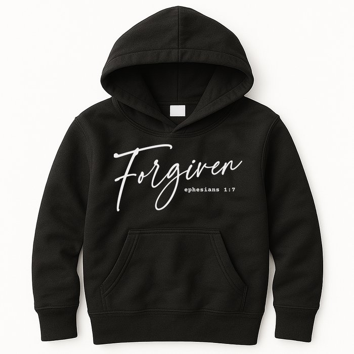Forgiven Christian  Ephesians Scripture Based Kids Hoodie