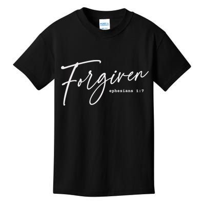 Forgiven Christian  Ephesians Scripture Based Kids T-Shirt