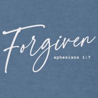 Forgiven Christian  Ephesians Scripture Based Garment-Dyed Sweatshirt