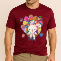 Funny Cute Easter Bunny On Bike Delivering Easter Eggs Cooling Performance Crew T-Shirt