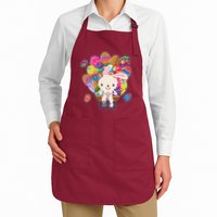 Funny Cute Easter Bunny On Bike Delivering Easter Eggs Apron