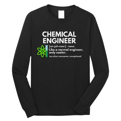 Funny Chemical Engineer Definition Engineering Long Sleeve Shirt