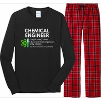 Funny Chemical Engineer Definition Engineering Long Sleeve Pajama Set