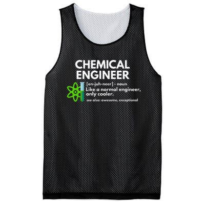 Funny Chemical Engineer Definition Engineering Mesh Reversible Basketball Jersey Tank